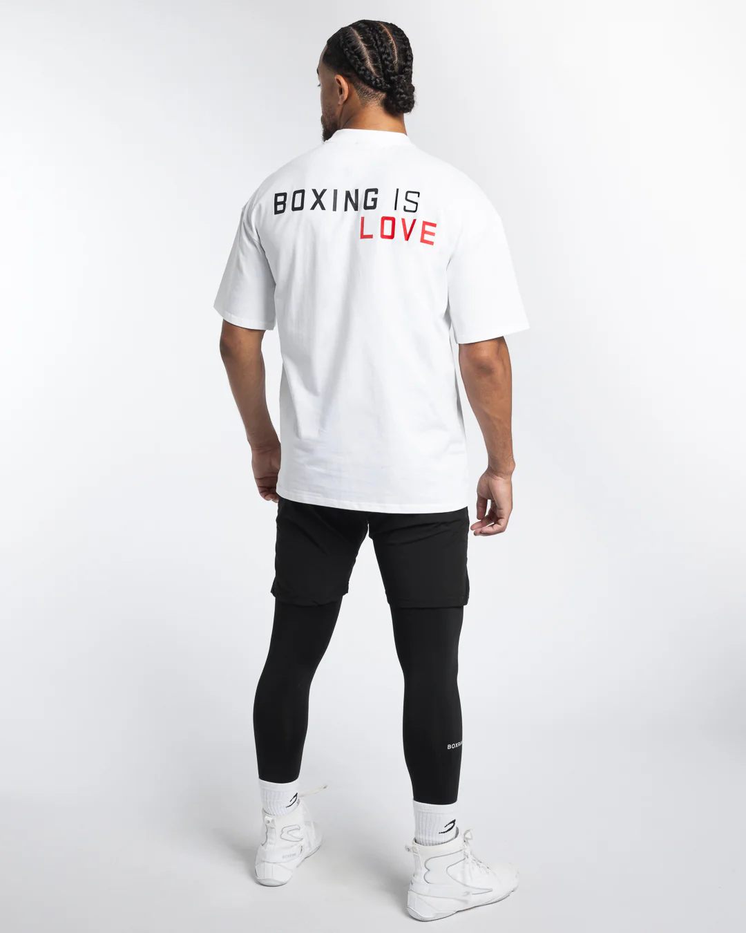 Boxing is Love Oversized T-Shirt - White - Image 3