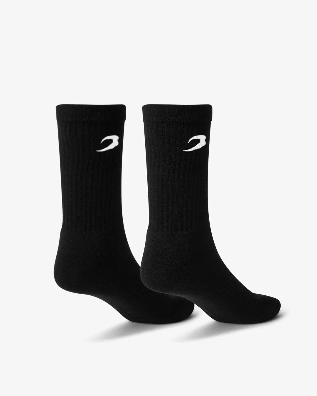 BOXRAW Crew Socks (3 Pairs) - Black - Image 3
