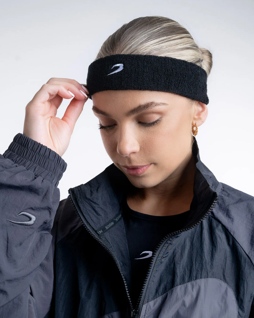 BOXRAW Headband - Black - Image 4