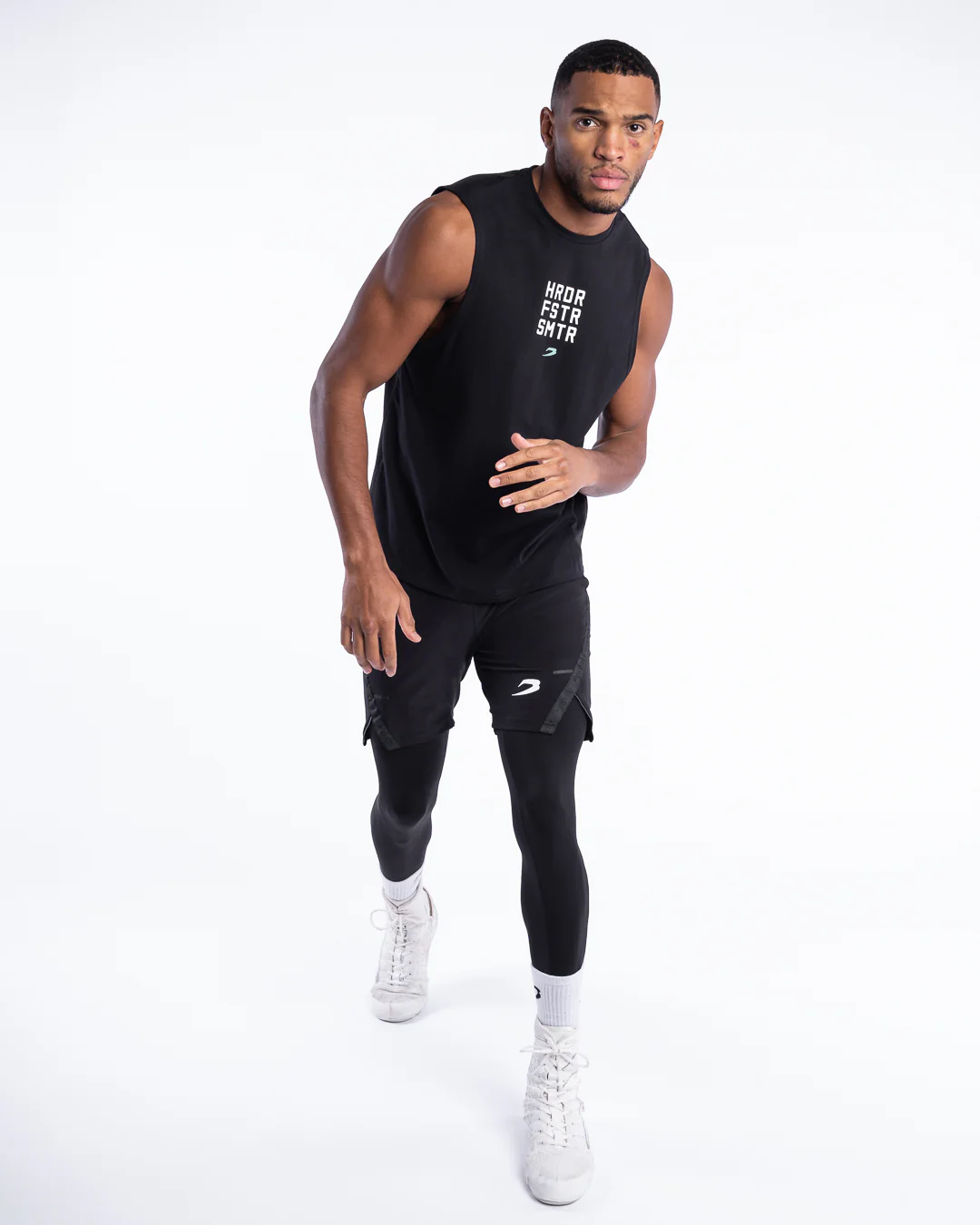 HRDR FSTR SMTR Muscle Tank - Black - Image 3