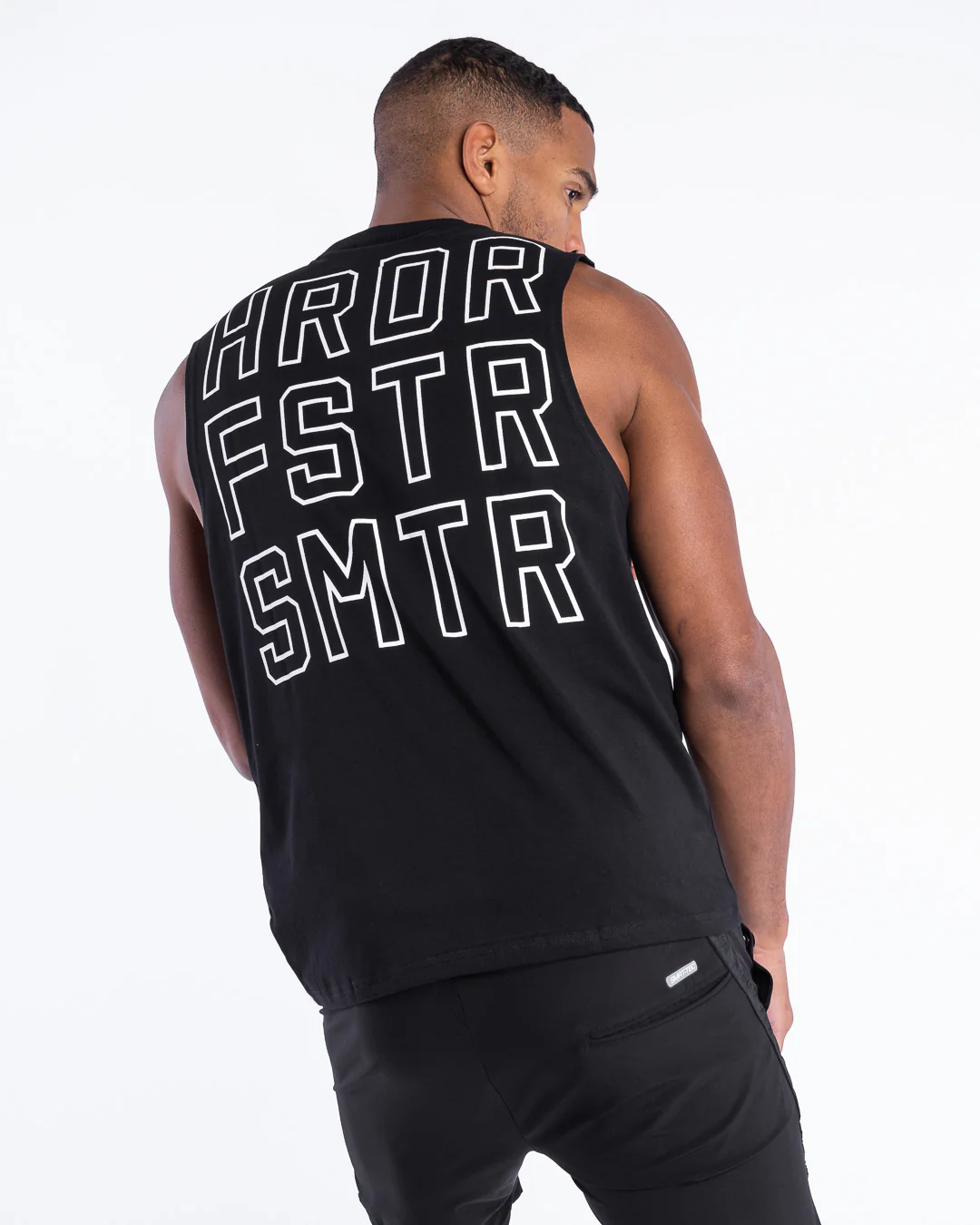 HRDR FSTR SMTR Muscle Tank - Black - Image 5