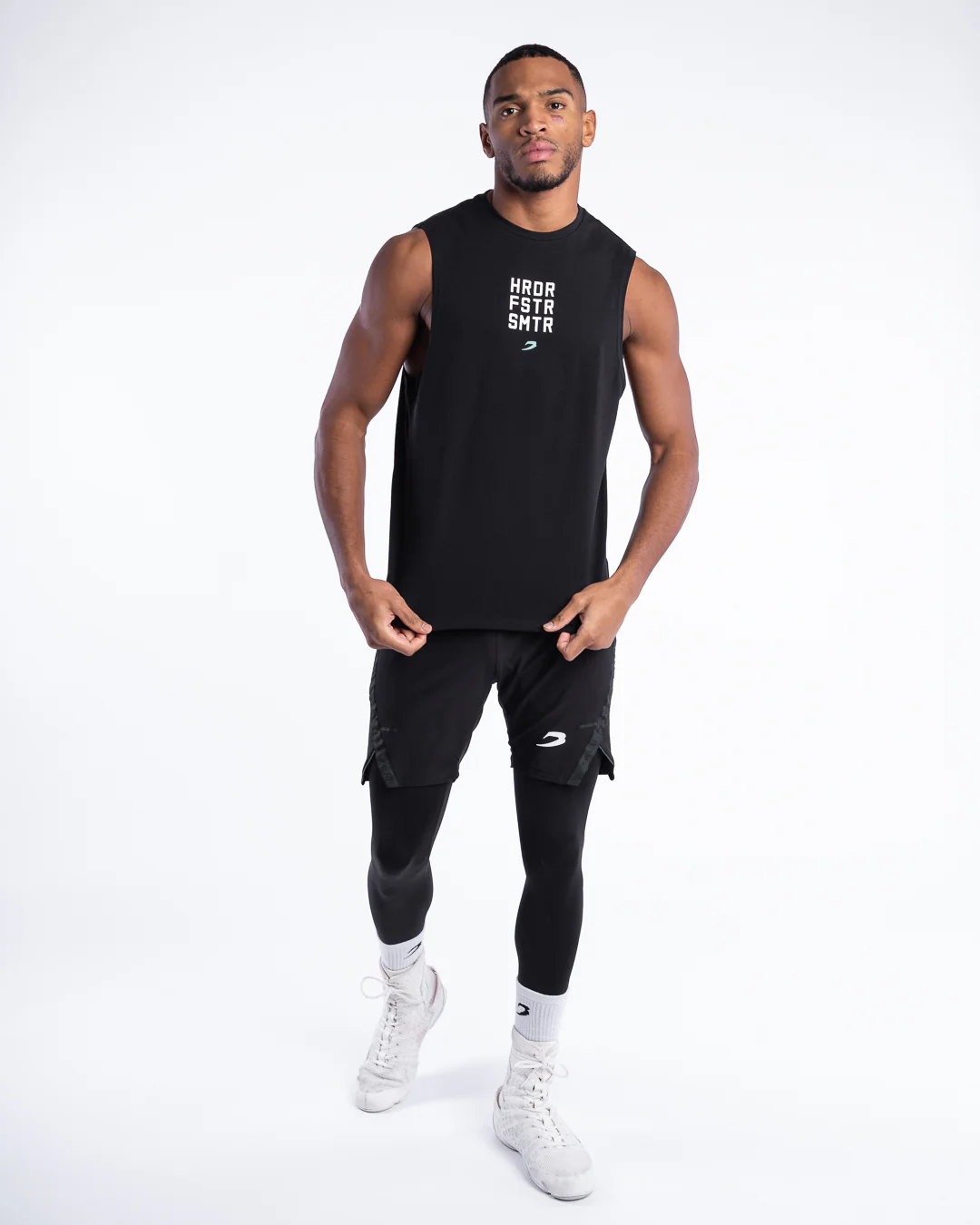 HRDR FSTR SMTR Muscle Tank - Black - Image 7