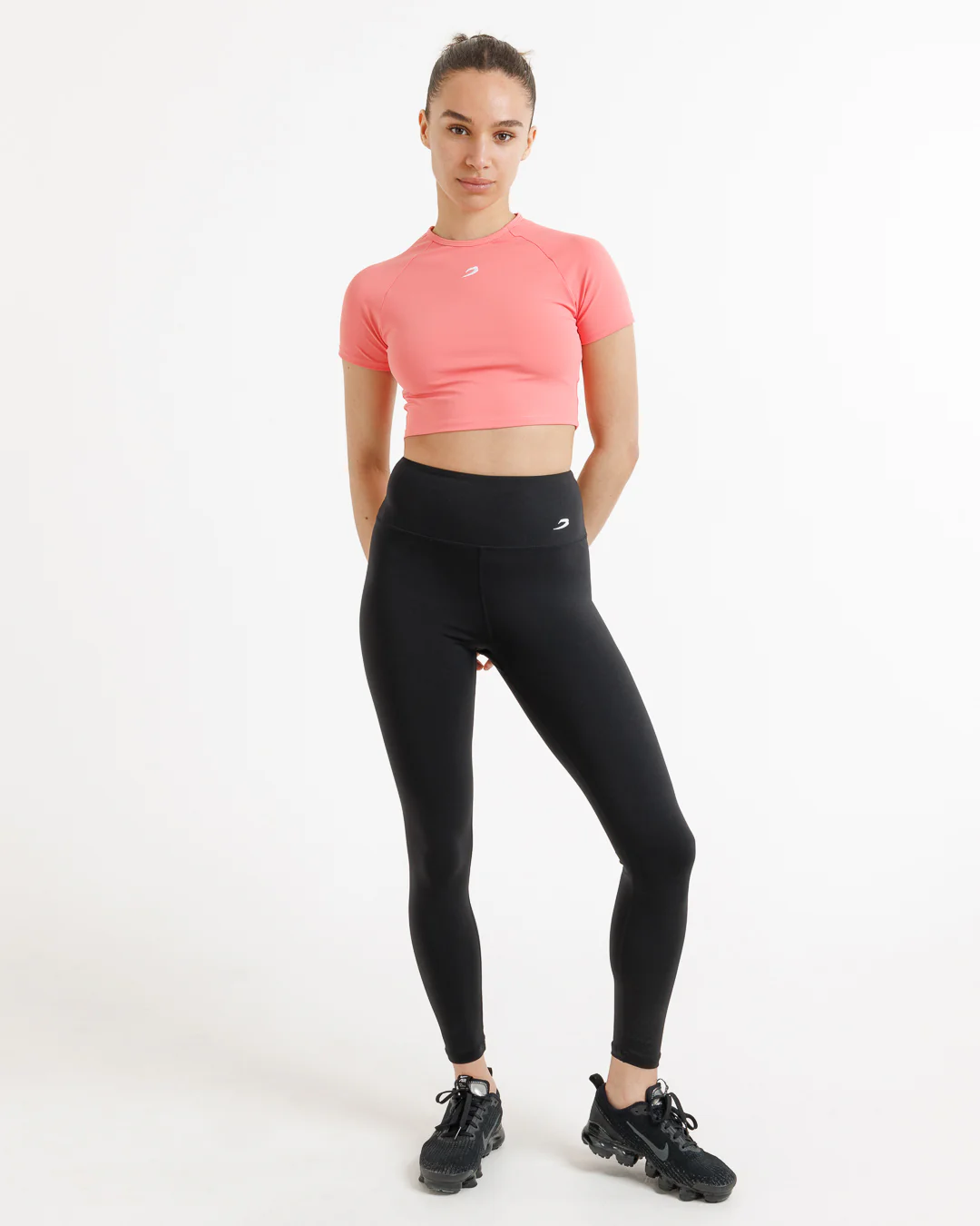 Training Short Sleeve Crop Top - Pink - Image 3
