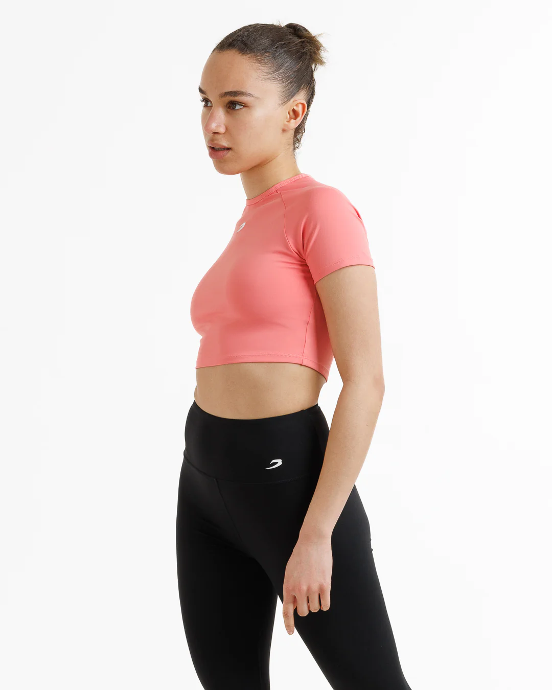 Training Short Sleeve Crop Top - Pink - Image 5