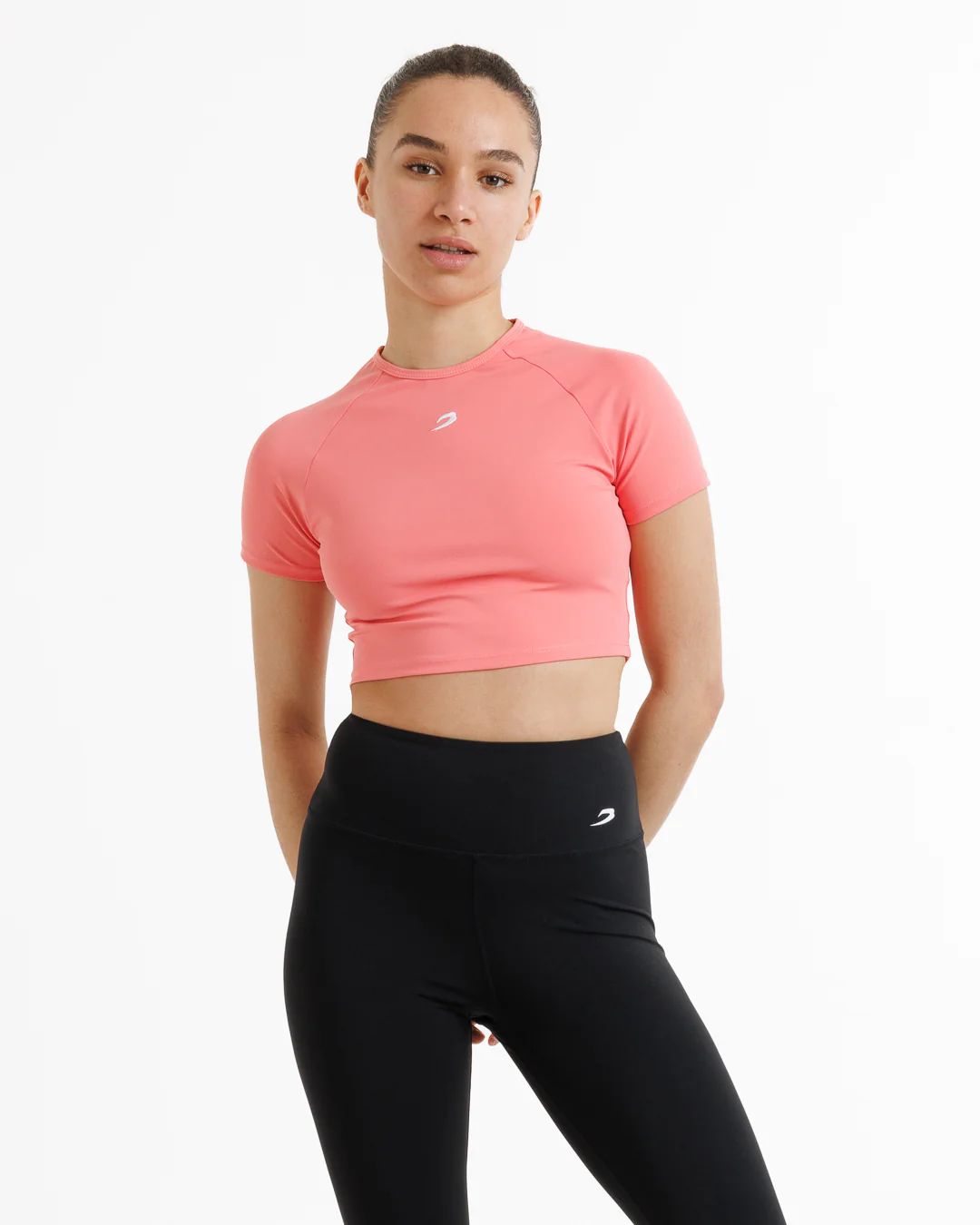 Training Short Sleeve Crop Top - Pink - Image 6