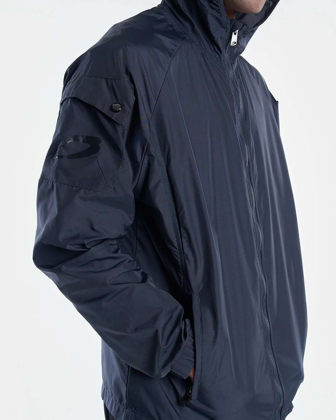 Dundee Windbreaker Jacket - Charcoal - Image 8
