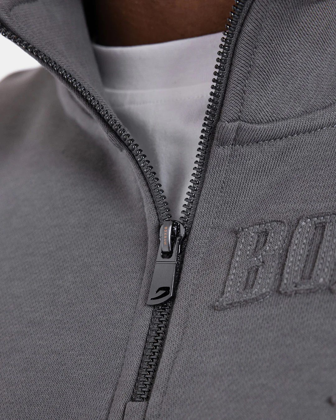 East Street 1/4 Zip - Distressed Grey - Image 7