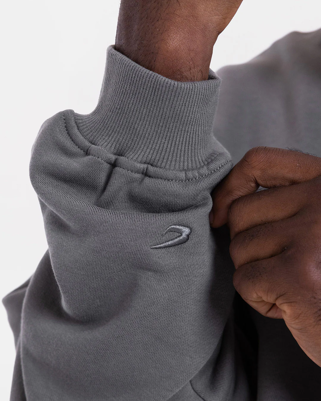 East Street 1/4 Zip - Distressed Grey - Image 9