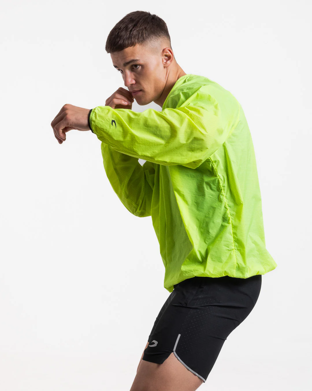 Genaro Oversized Windbreaker Crew - Neon Yellow - Image 4