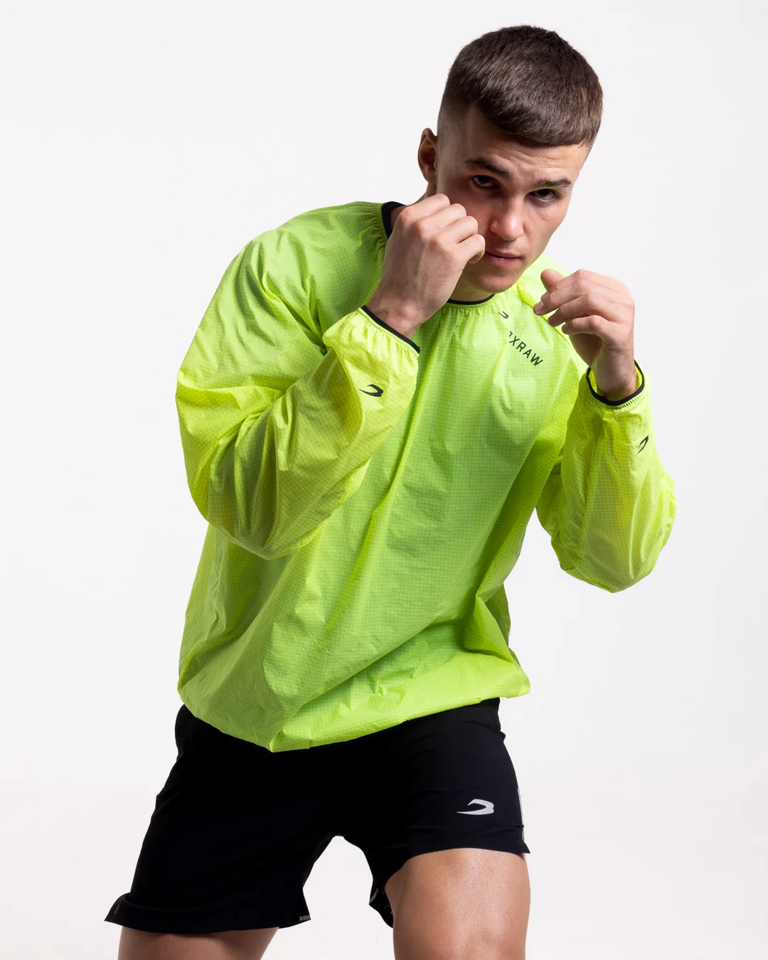 Genaro Oversized Windbreaker Crew - Neon Yellow - Image 5