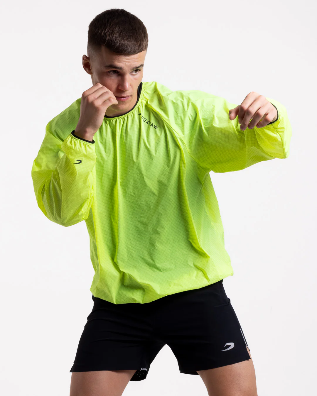 Genaro Oversized Windbreaker Crew - Neon Yellow - Image 7