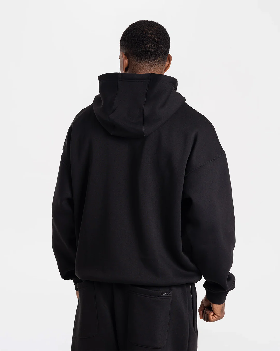 Johnson Zip Up Hoodie - Black - Image 4