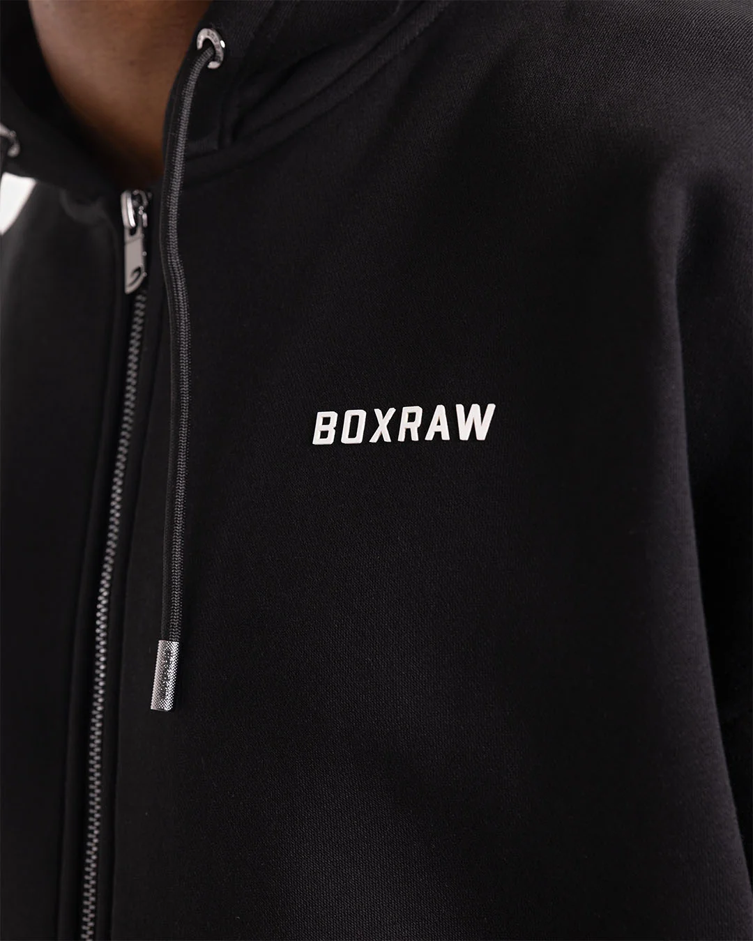 Johnson Zip Up Hoodie - Black - Image 6