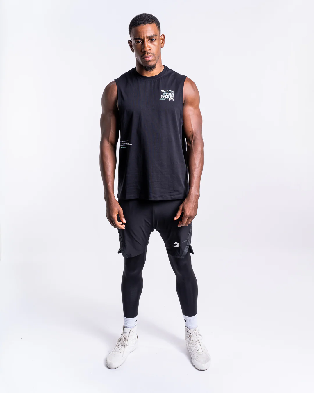 Make 'Em Miss Muscle Tank - Black - Image 10