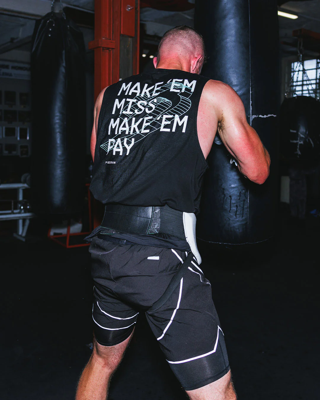 Make 'Em Miss Muscle Tank - Black - Image 3