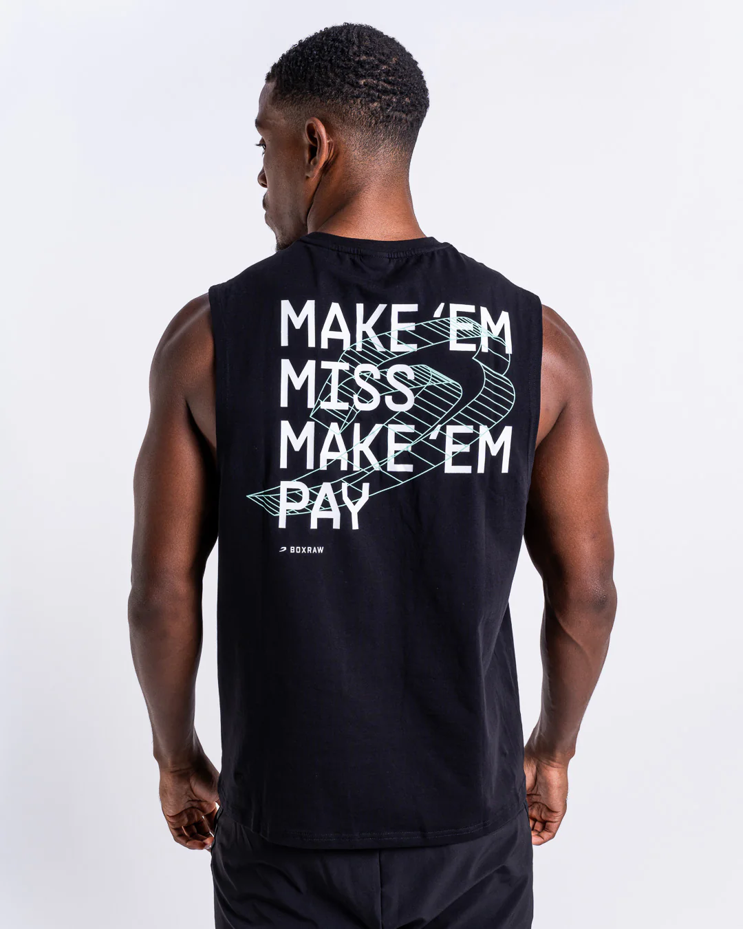 Make 'Em Miss Muscle Tank - Black - Image 6