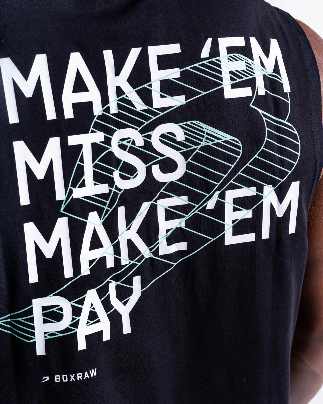 Make 'Em Miss Muscle Tank - Black - Image 9