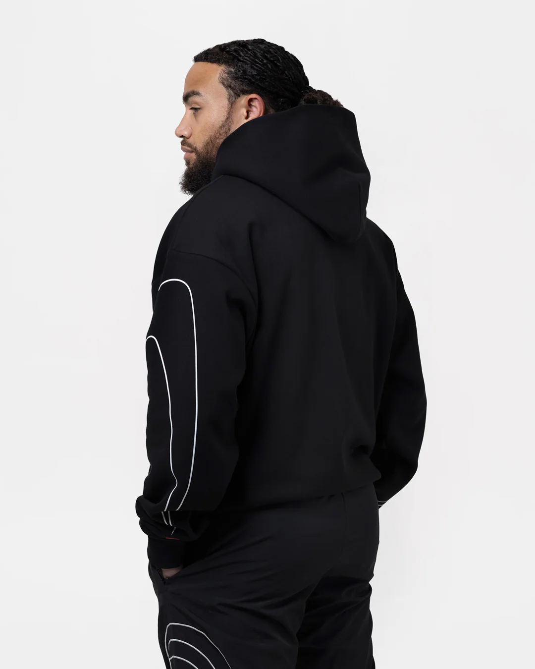 Ring x BOXRAW Oversized Hoodie - Black - Image 5