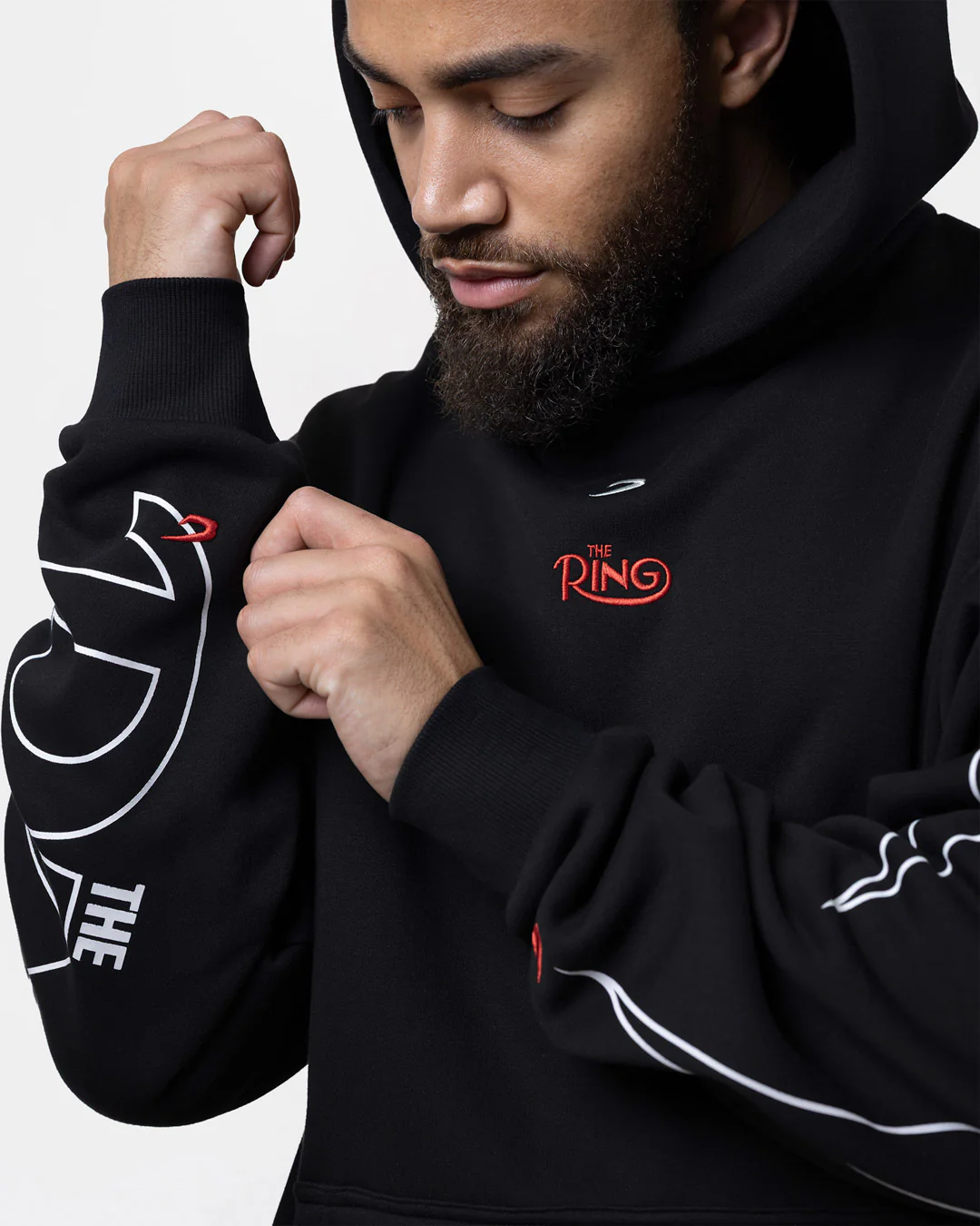 Ring x BOXRAW Oversized Hoodie - Black - Image 7