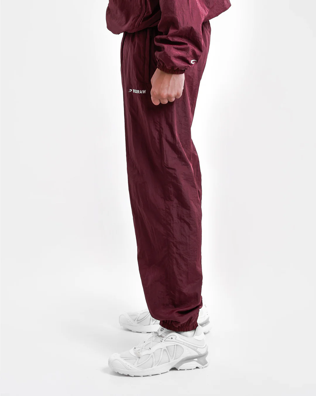 Saxton Track Bottoms - Burgundy - Image 5