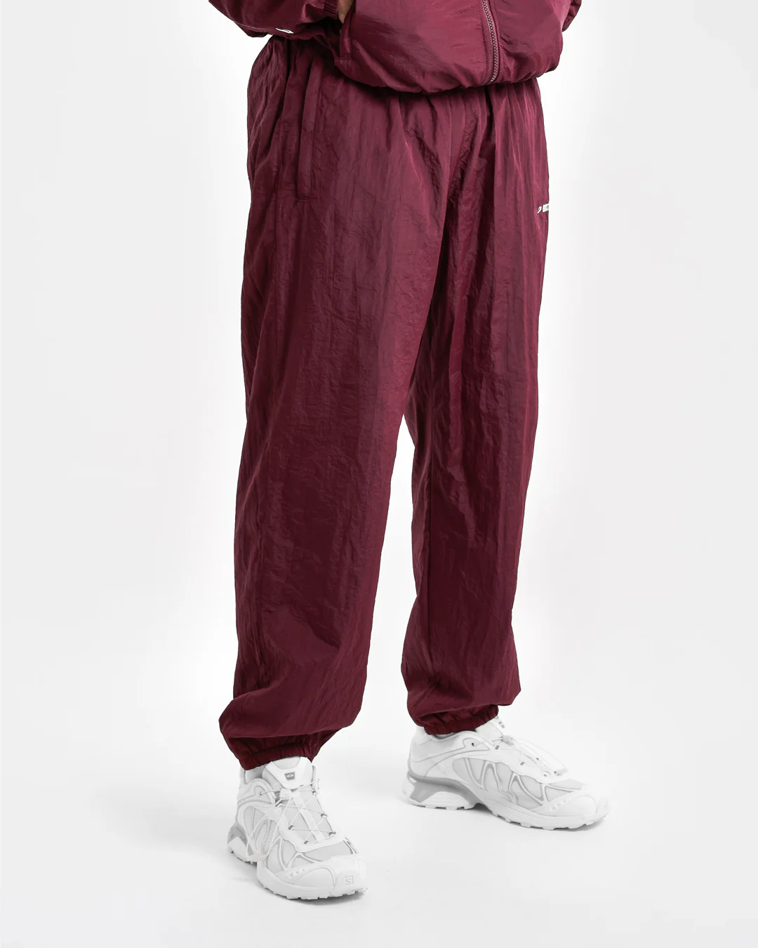 Saxton Track Bottoms - Burgundy - Image 7