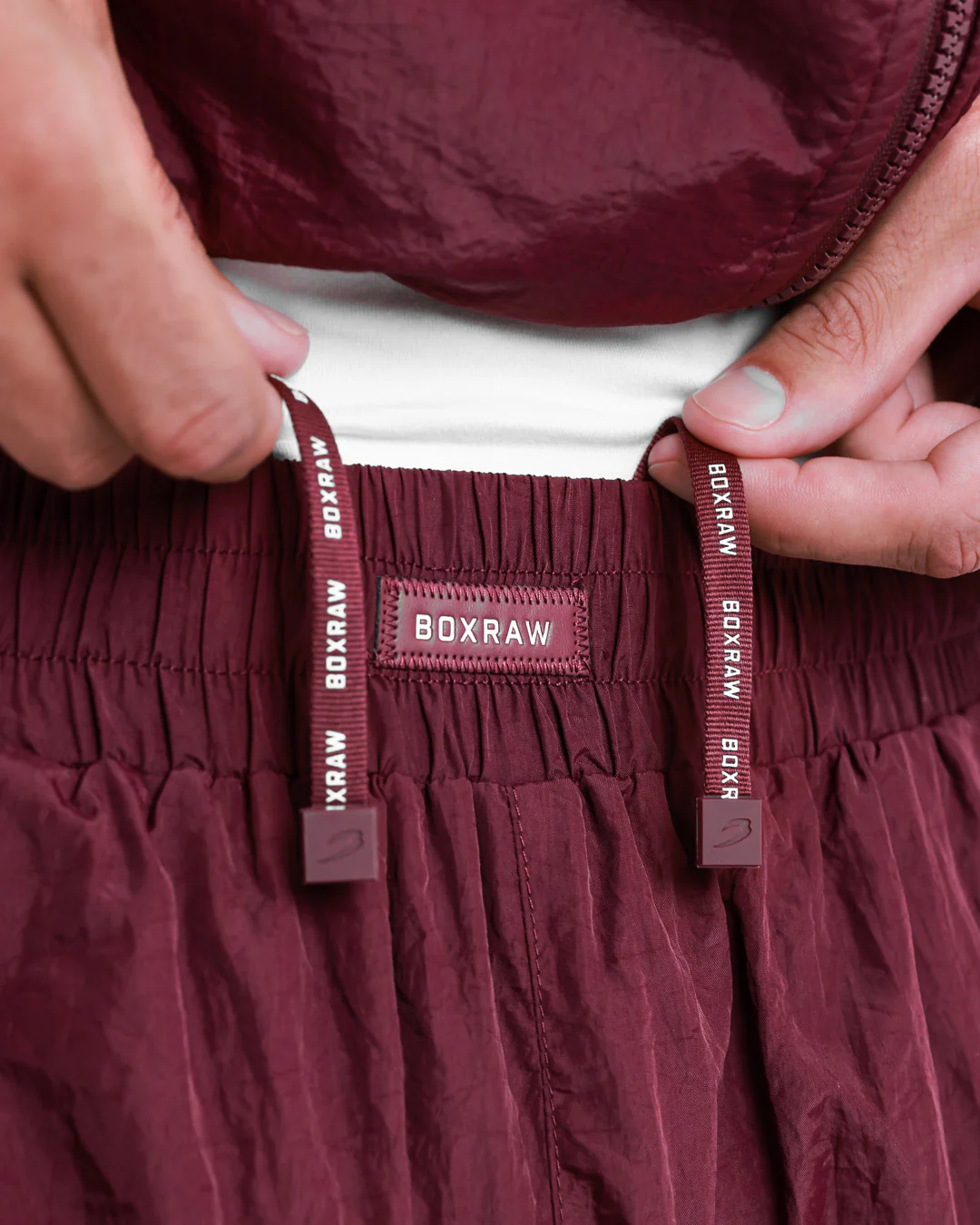 Saxton Track Bottoms - Burgundy - Image 9