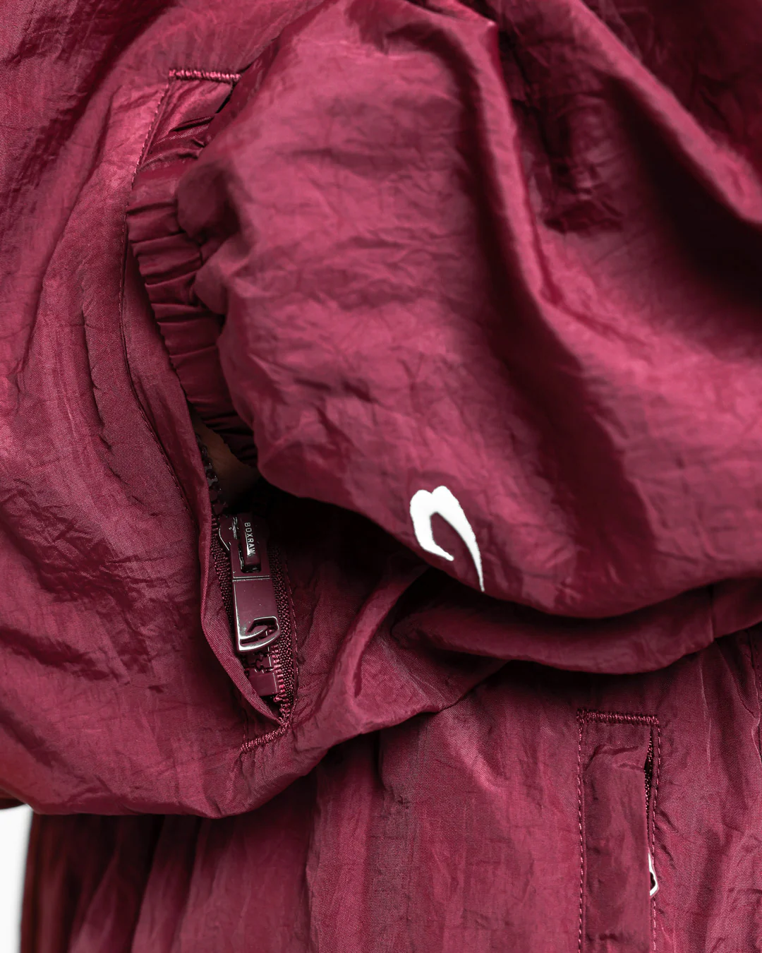 Saxton Track Jacket - Burgundy - Image 10