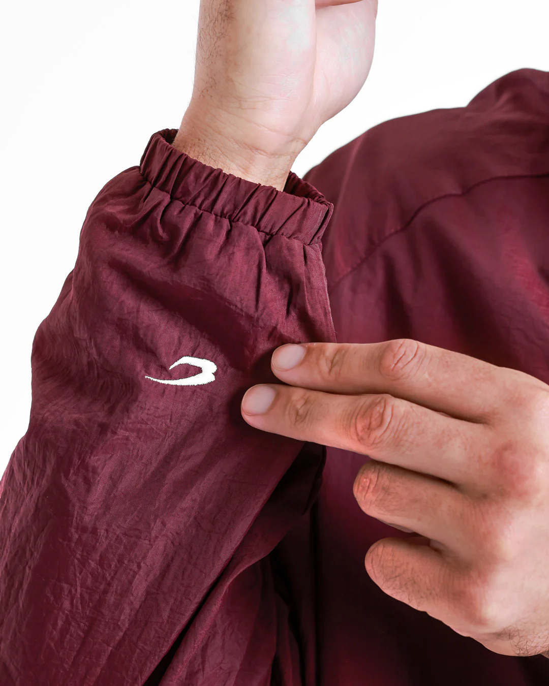 Saxton Track Jacket - Burgundy - Image 11