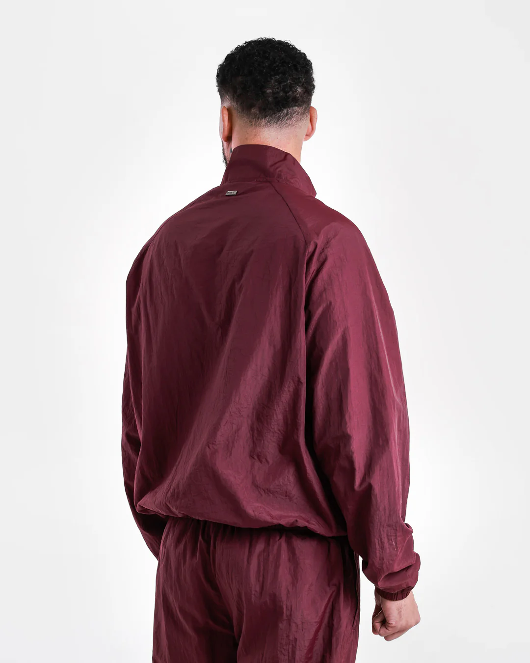 Saxton Track Jacket - Burgundy - Image 7