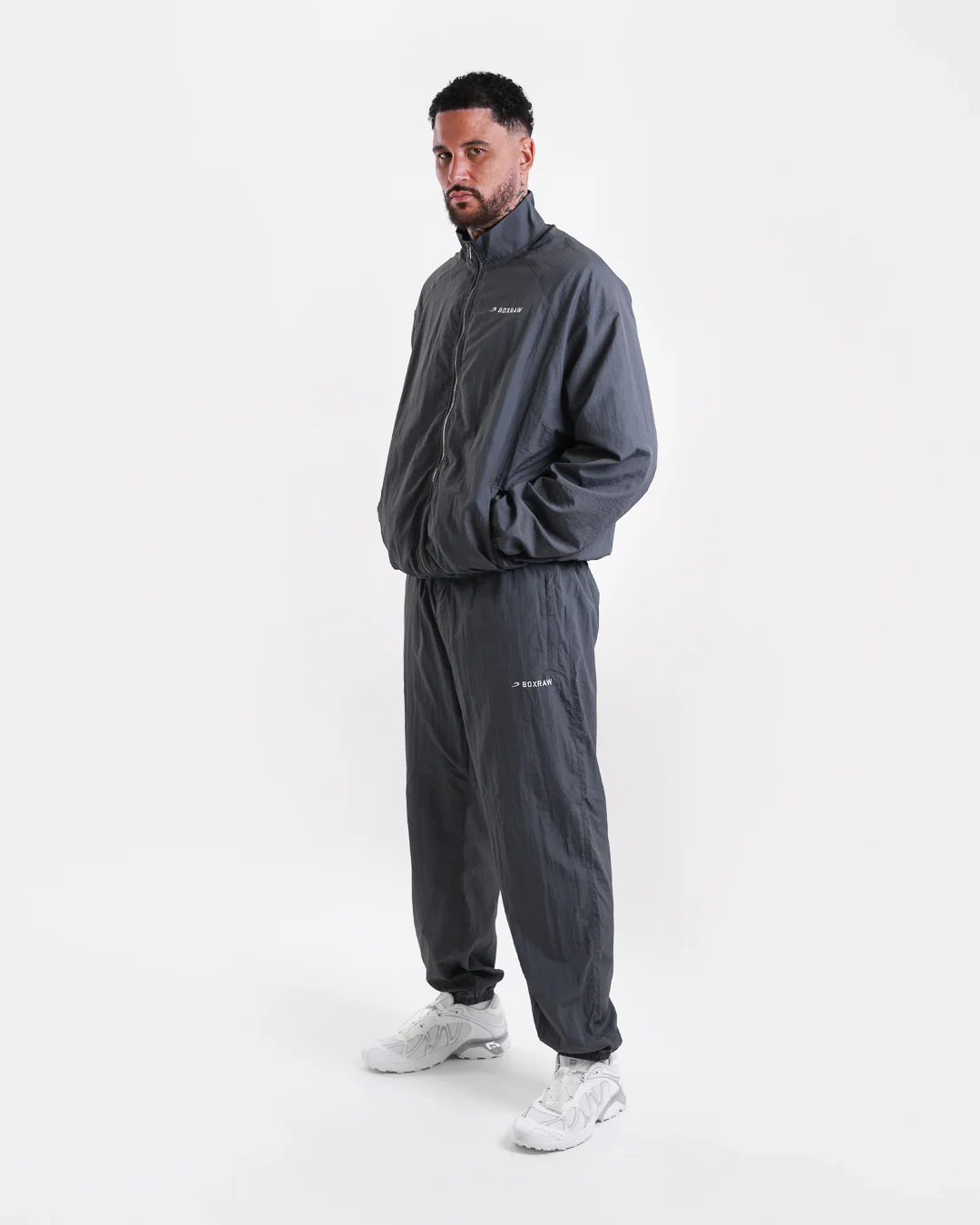 Saxton Track Jacket - Charcoal - Image 14