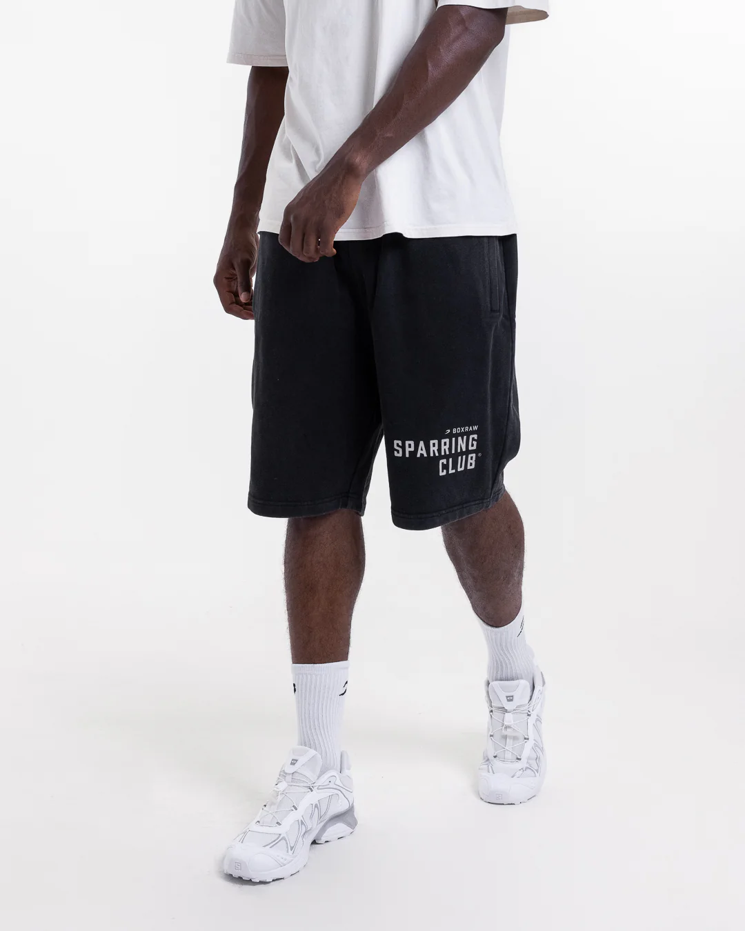 Sparring Club Sweat Shorts - Washed Black - Image 3