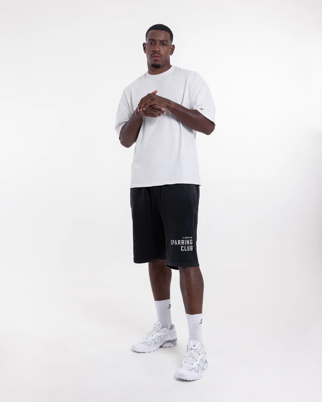 Sparring Club Sweat Shorts - Washed Black - Image 9