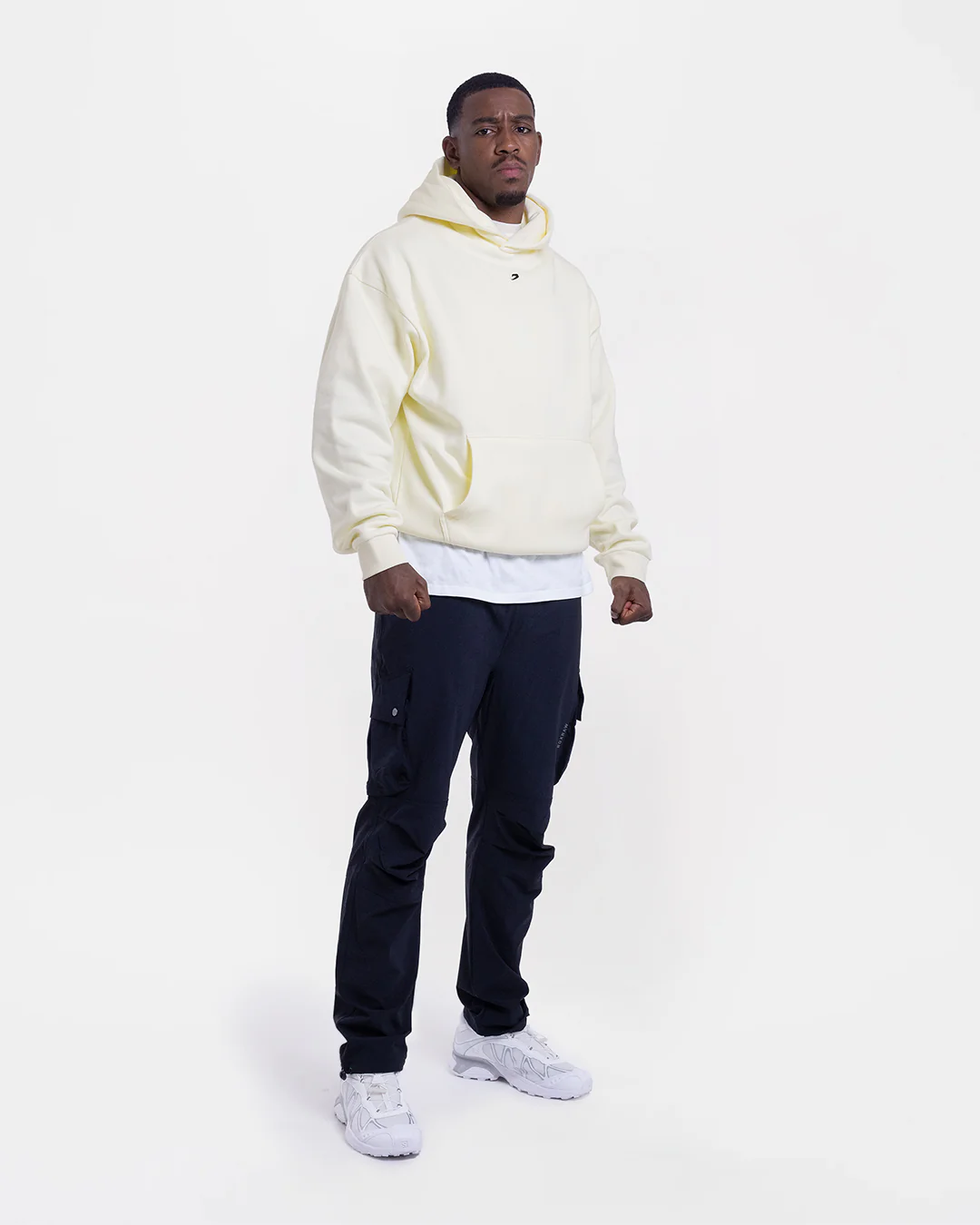 Strike Oversized Hoodie - Cream - Image 3
