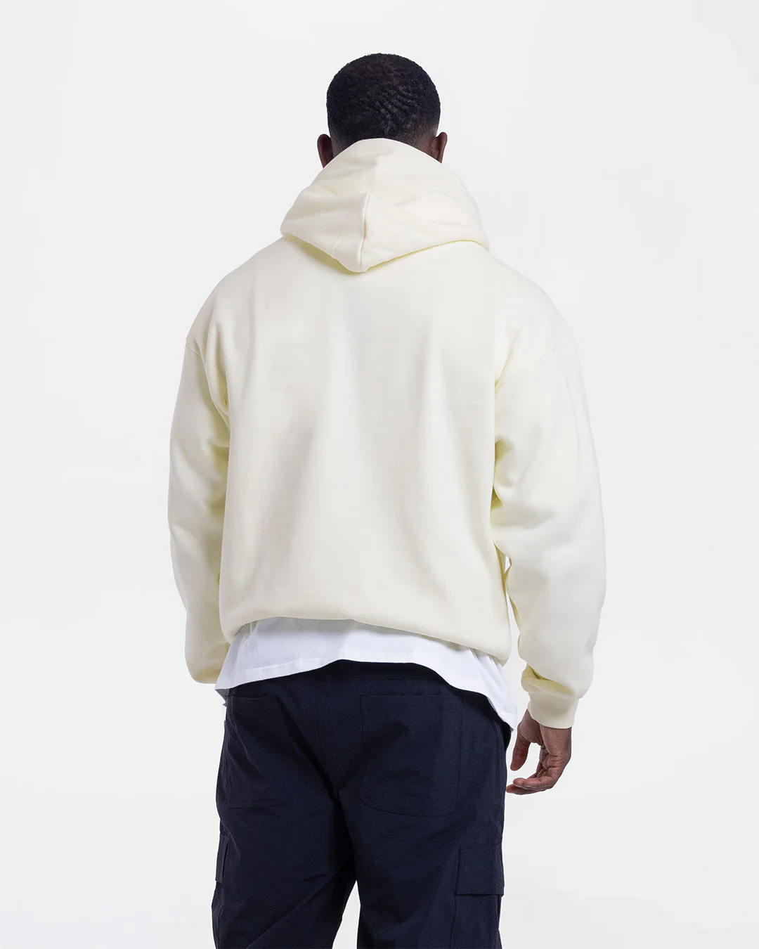 Strike Oversized Hoodie - Cream - Image 6
