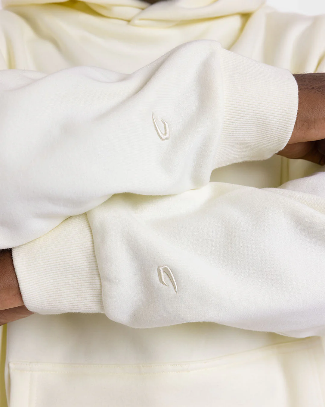 Strike Oversized Hoodie - Cream - Image 7