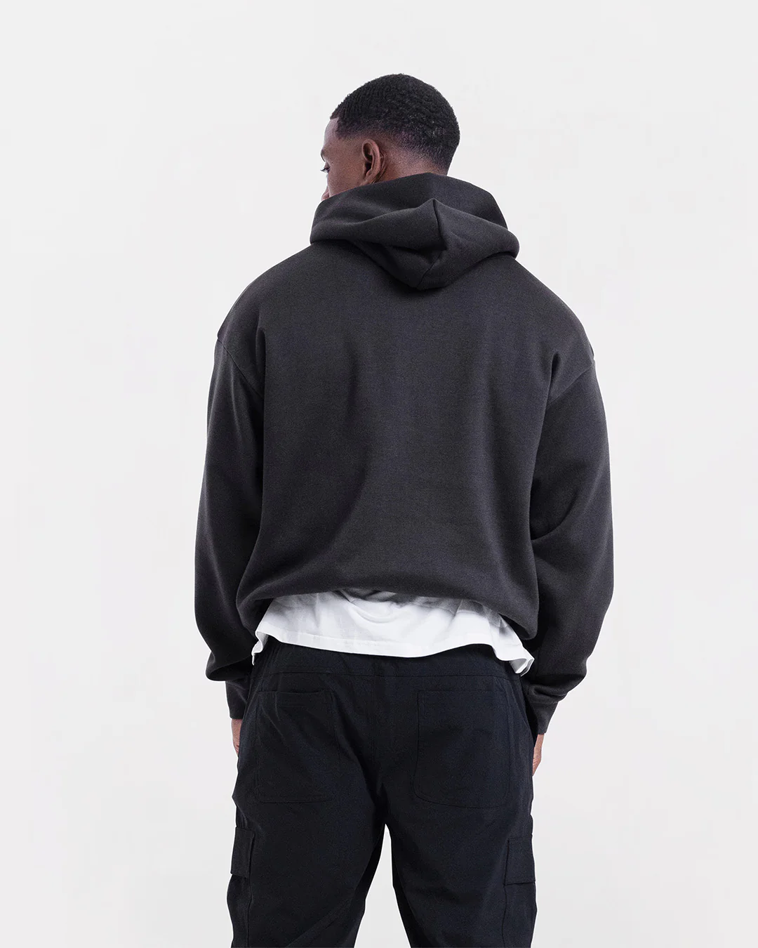 Strike Oversized Hoodie - Dark Grey - Image 5