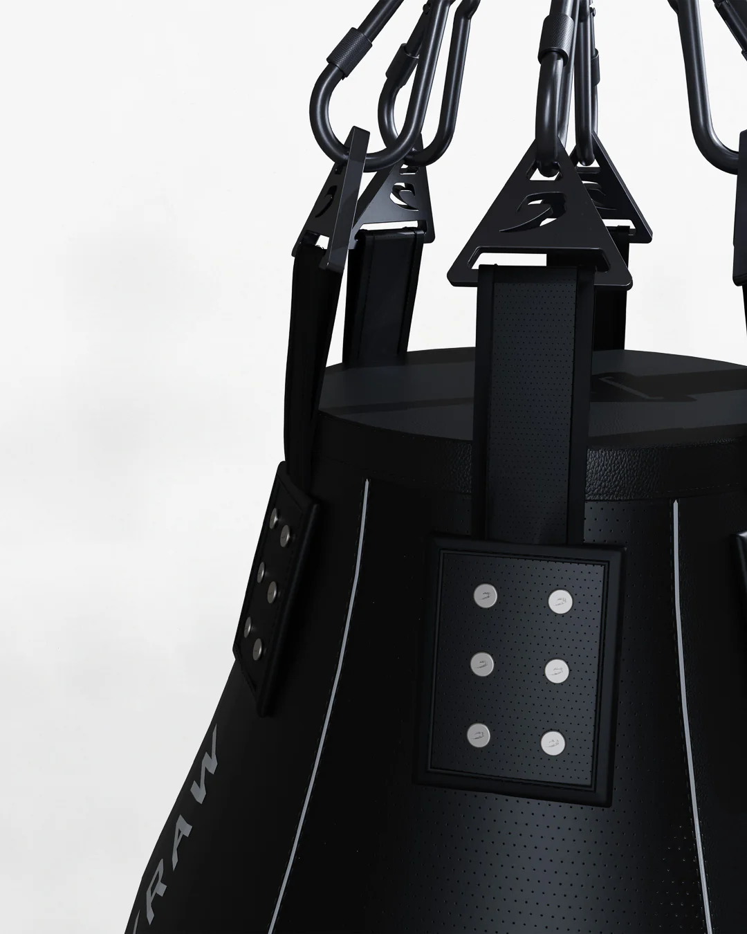 BOXRAW Uppercut Bag - Black/100lb - Image 4