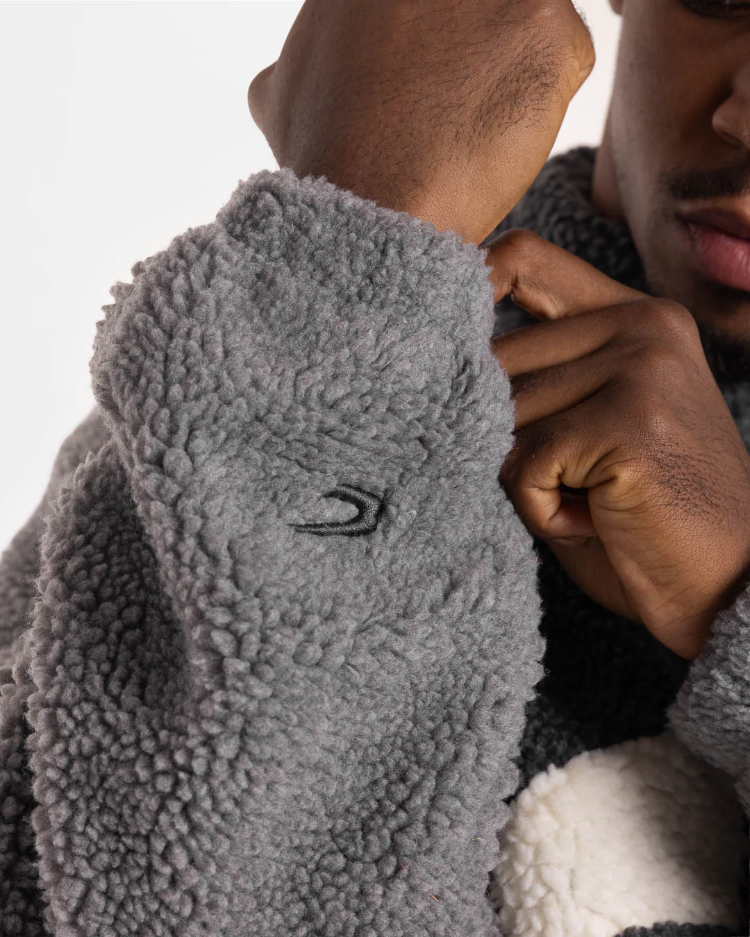 Walker Sherpa Jacket - Charcoal/Grey - Image 6