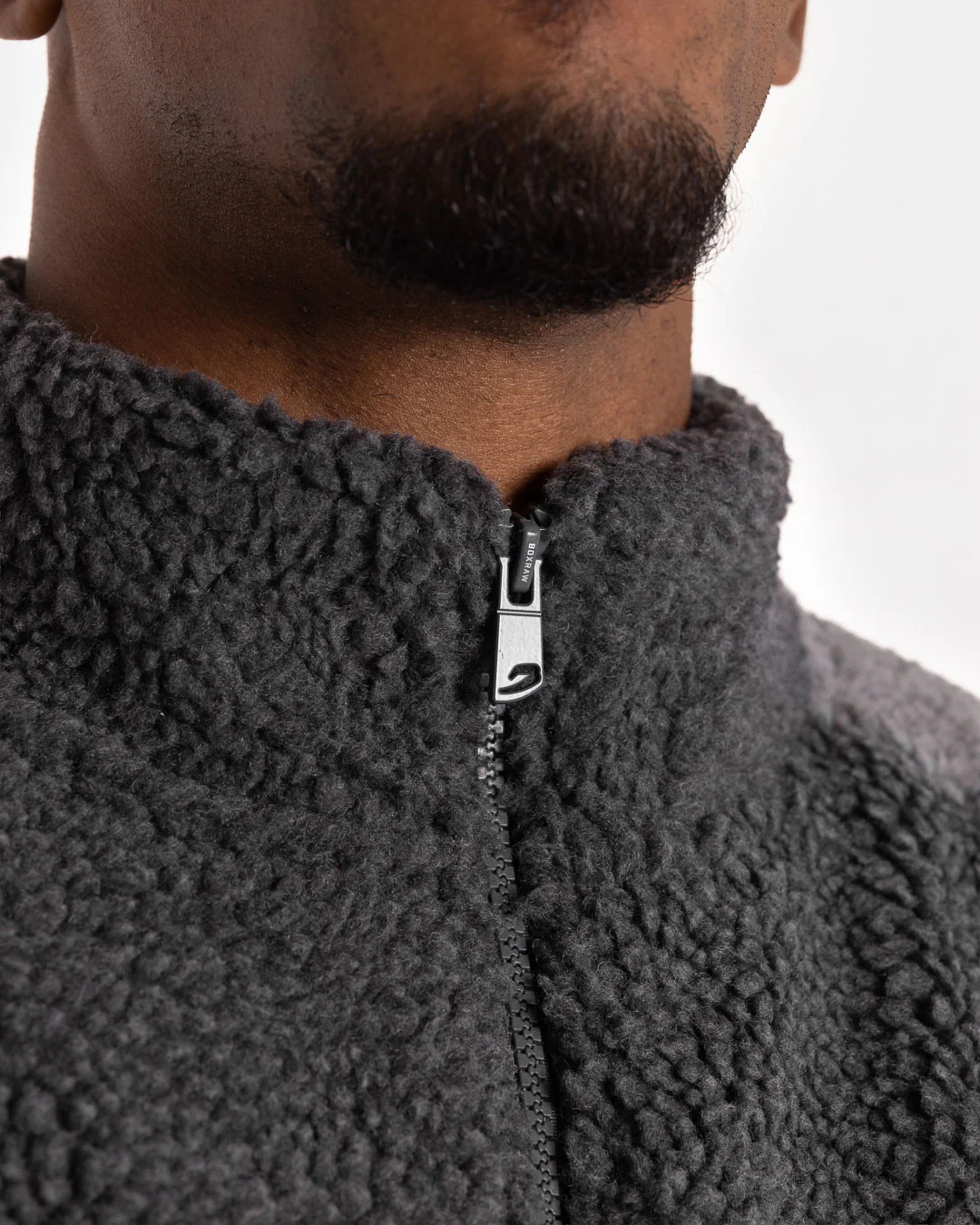 Walker Sherpa Jacket - Charcoal/Grey - Image 7