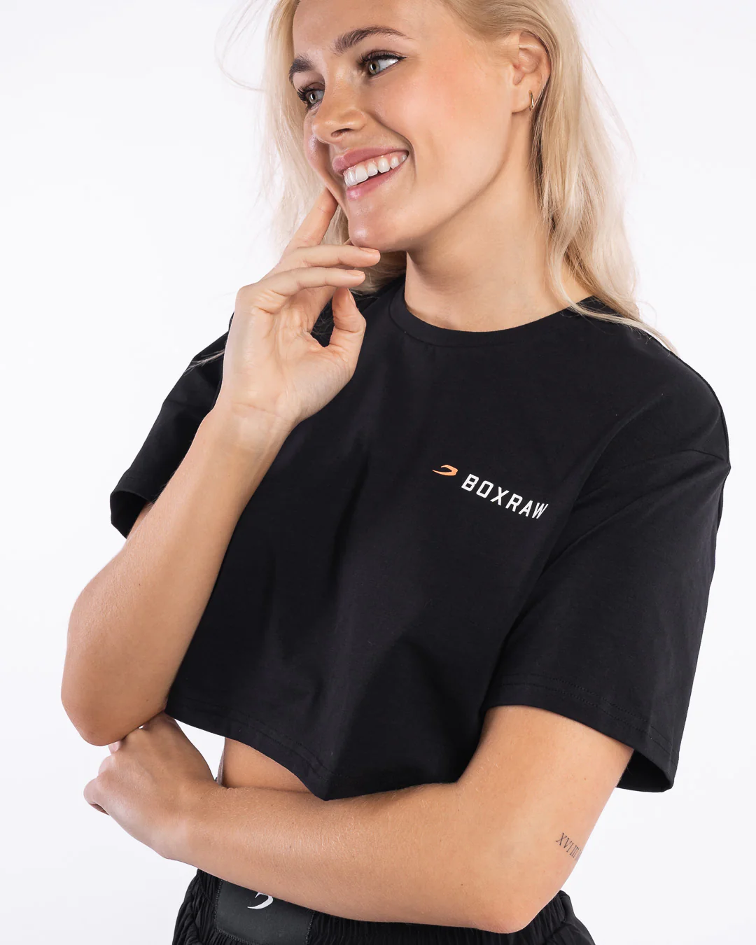 We Don't Play Boxing Crop T-Shirt - Black - Image 8