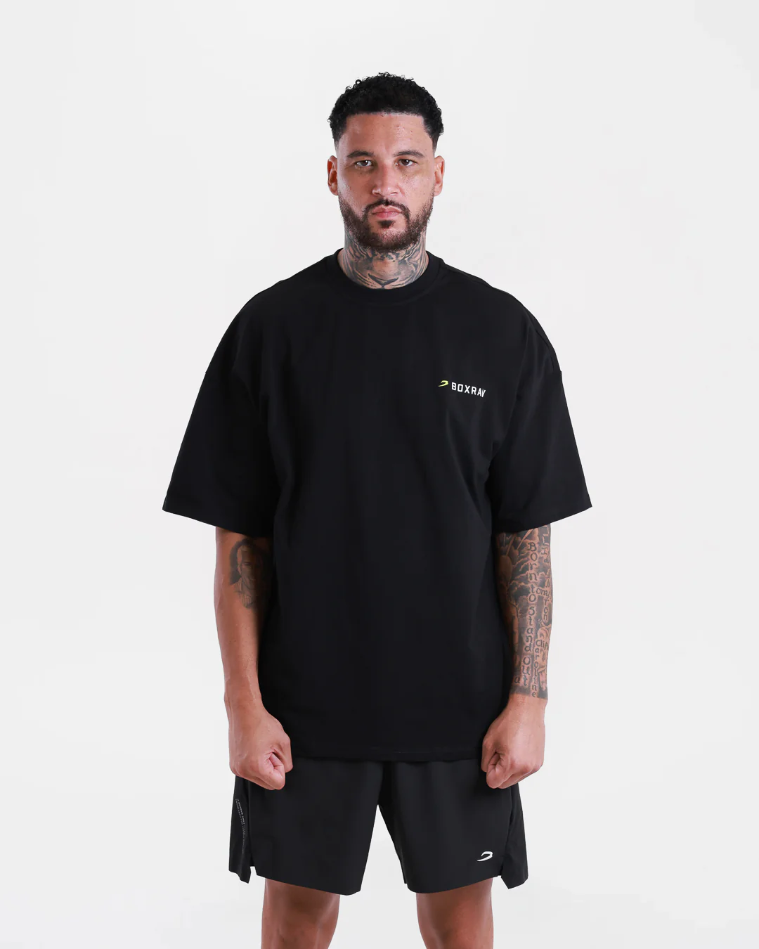 We Don't Play Boxing Oversized T-Shirt - Black/Yellow - Image 3