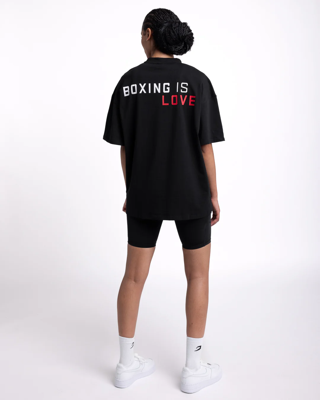 Boxing is Love Oversized T-Shirt - Black - Image 3