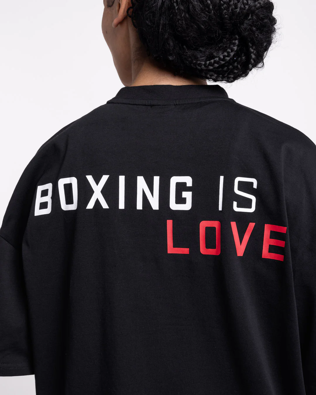 Boxing is Love Oversized T-Shirt - Black - Image 6