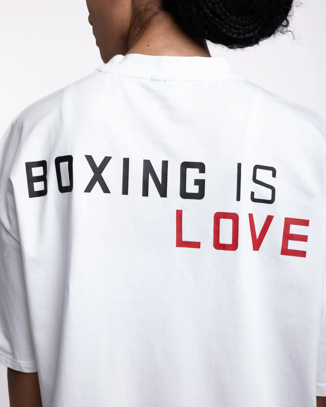 Boxing is Love Oversized T-Shirt - White - Image 6