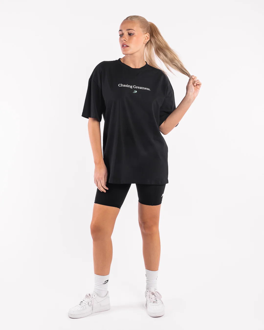 Chasing Greatness Oversized T-Shirt - Black - Image 7