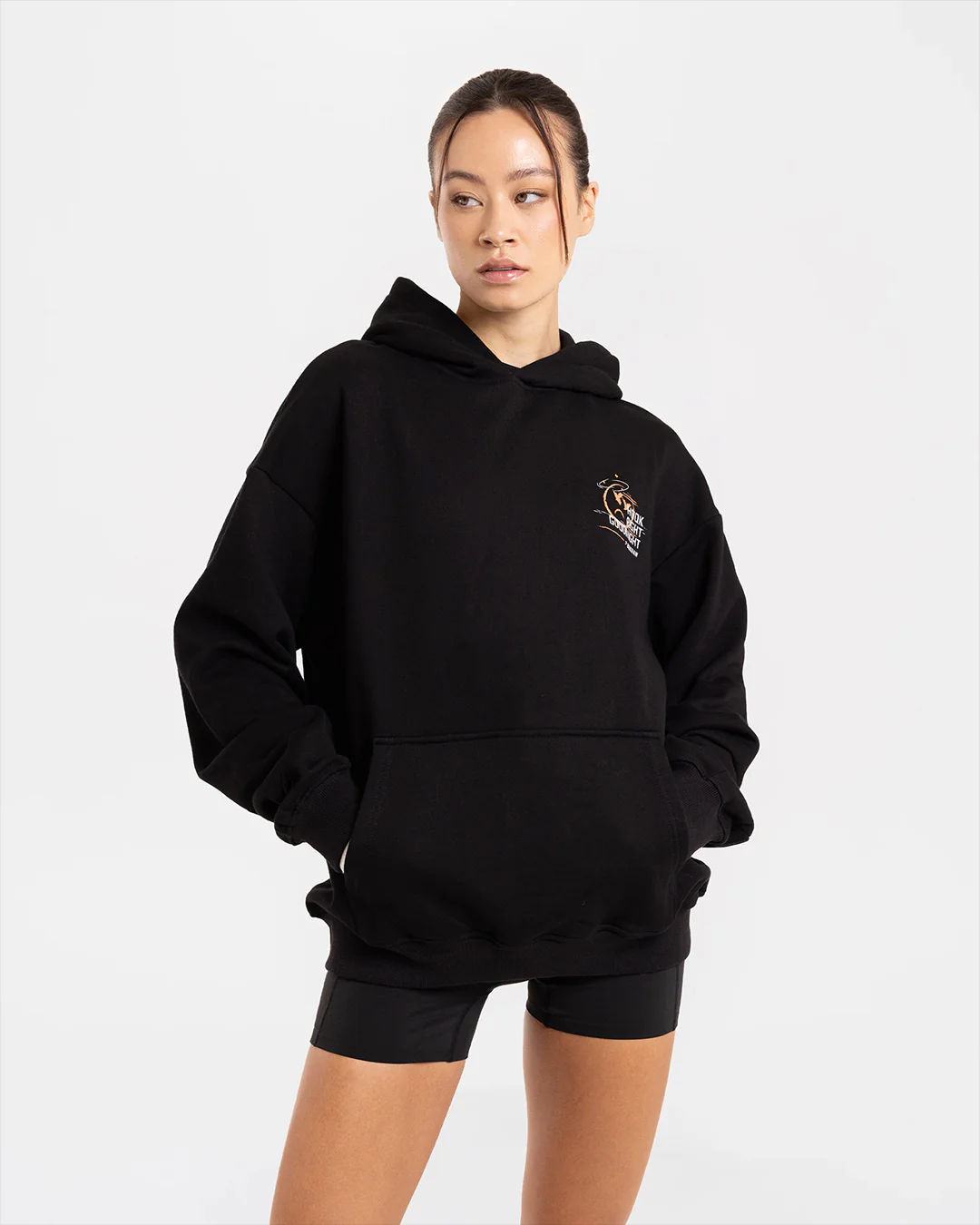 Hook Right Goodnight Oversized Hoodie - Black - Image 4