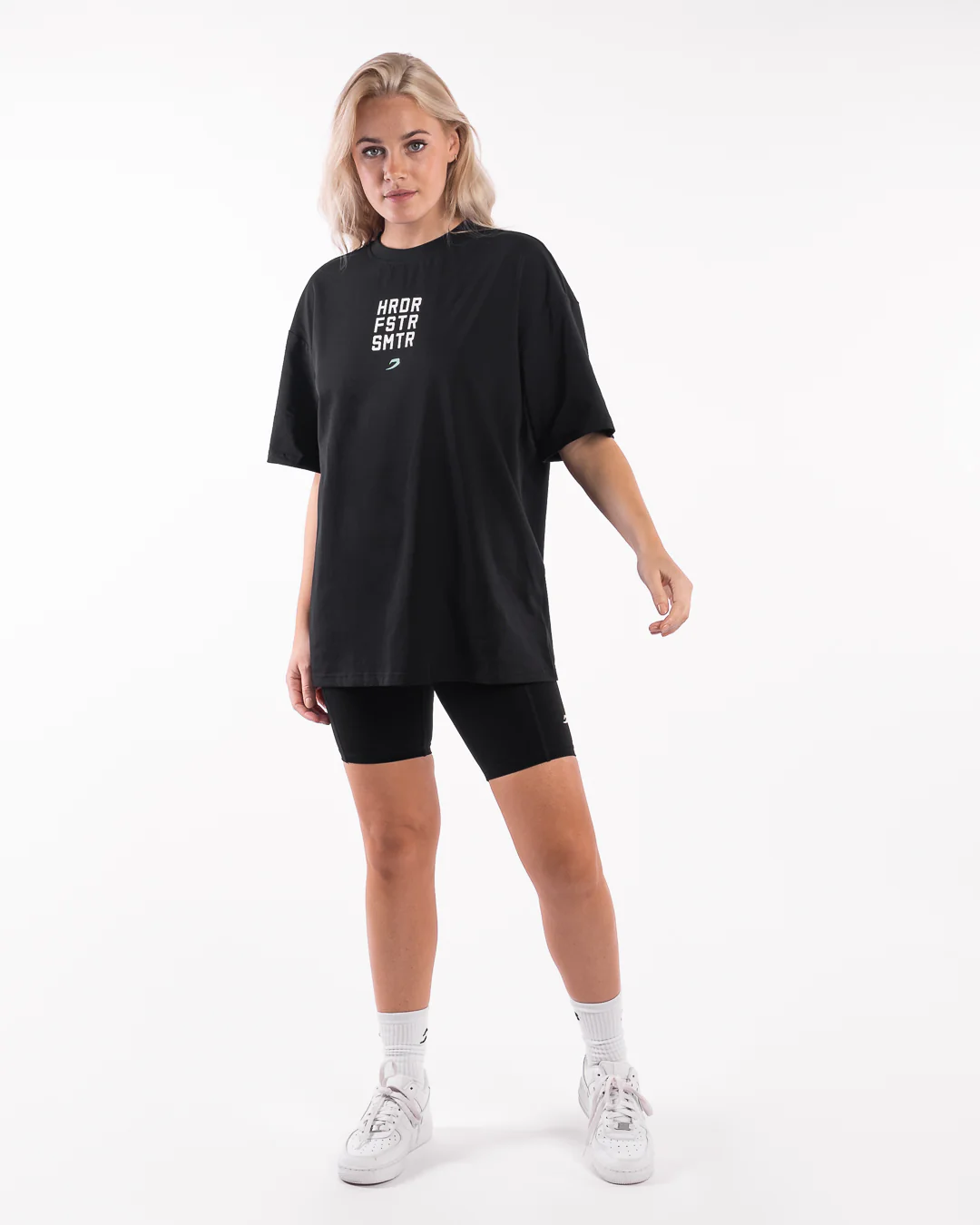 HRDR FSTR SMTR Oversized T-Shirt - Black - Image 3