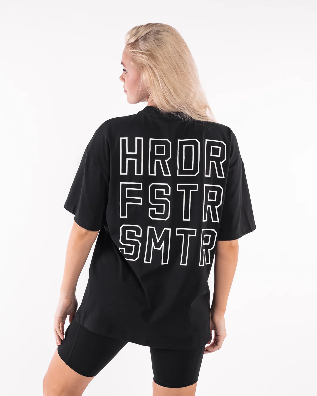 HRDR FSTR SMTR Oversized T-Shirt - Black - Image 6
