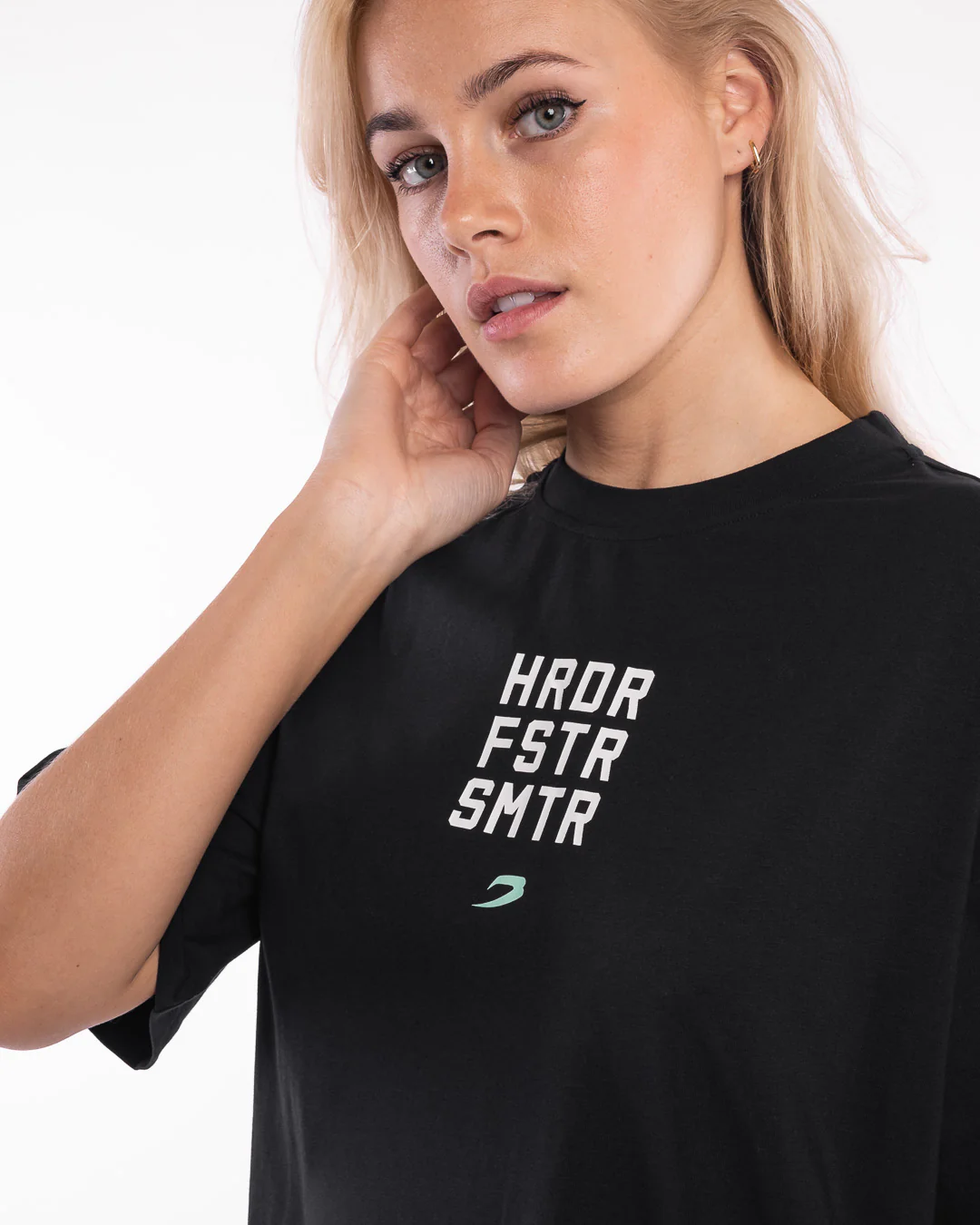 HRDR FSTR SMTR Oversized T-Shirt - Black - Image 7
