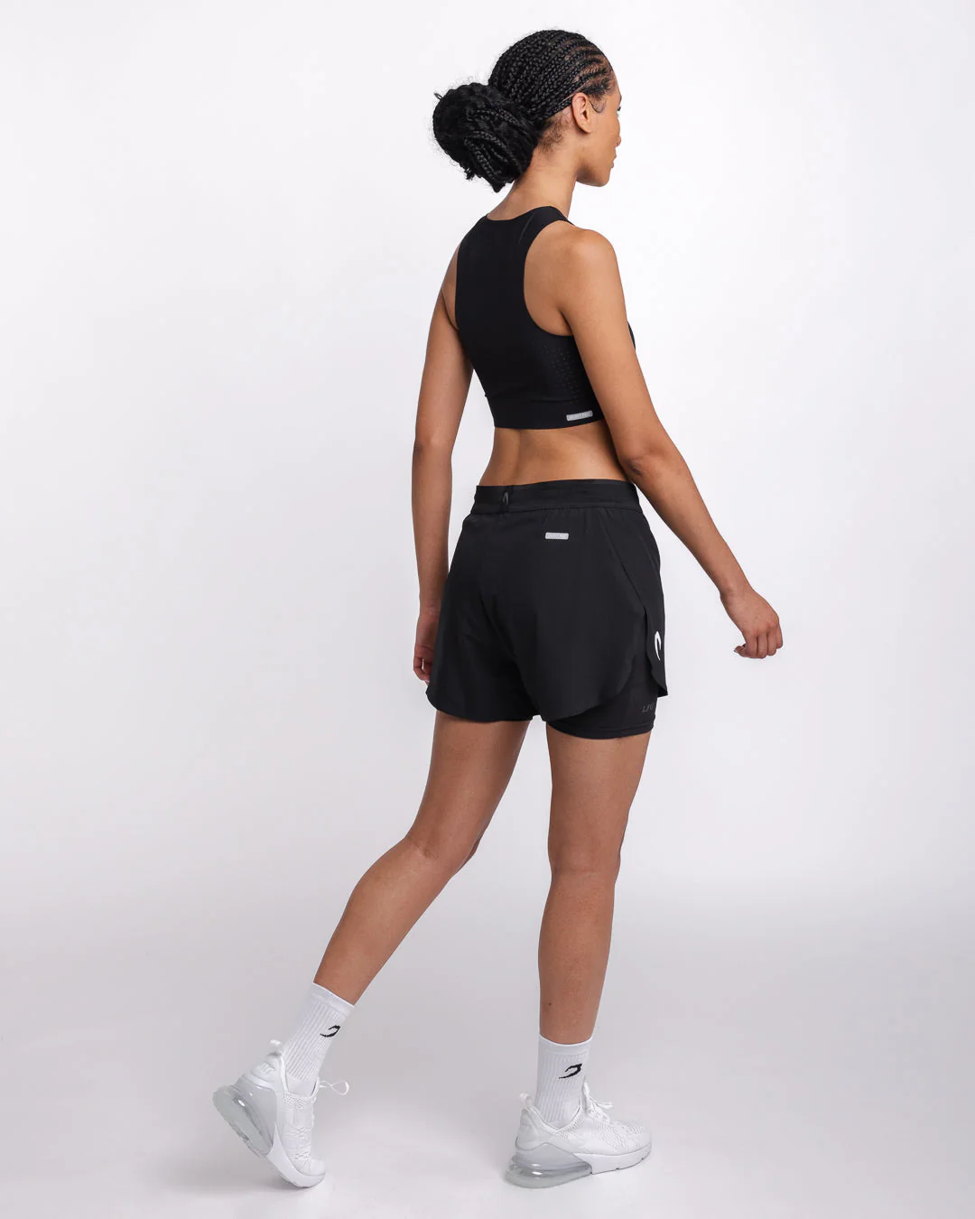 Tunero Racer Sports Bra - Black - Image 11